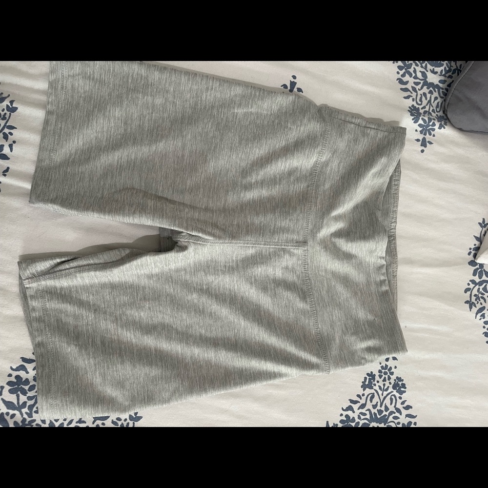 f21 heathered gray biker shorts